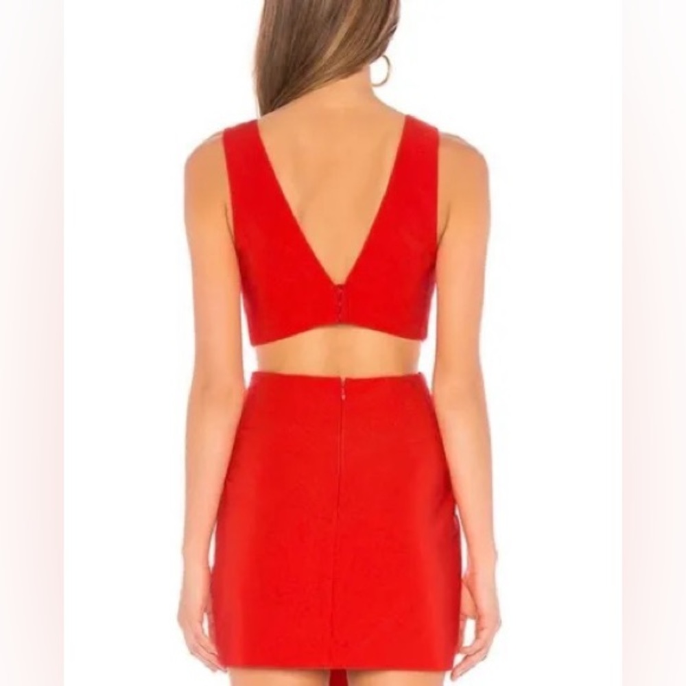 NBD orange Cutout Mini Dress NWT - Picture 5 of 5